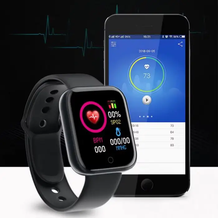 Montres intelligentes de sport étanches avec écran de document, bracelet de fitness Bluetooth, tension artérielle, fréquence cardiaque, moniteur de sommeil, santé