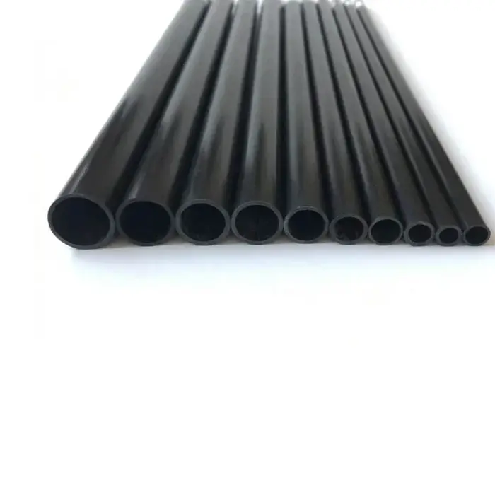 Tube creux en Fiber de carbone de 2 à 10mm/0.5 mètres, 4 pièces, haute qualité, 2mm/2.5mm/3mm/4mm/5m