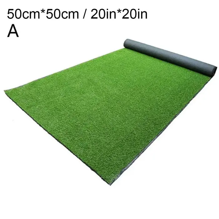 Tapis de Gazon Artificiel Intérieur/Extérieur, Simulation de Pelouse Synthétique, Lavable, Anti-Mois