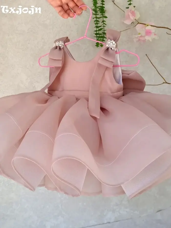 Robe de Princesse Bouffante en Tulle pour Enfant, Rose Doux, pour Spectacle Sв, avec Nministériels d