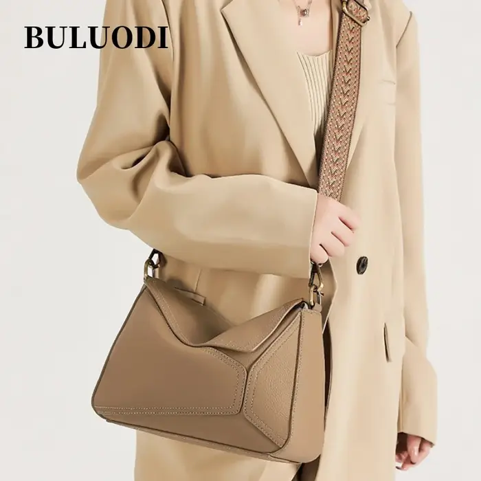 Dames rétro peau de vache souple sacs à bandoulière femme mode luxe Design sacs à main femmes nature