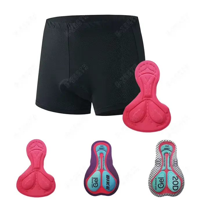 Short de cyclisme pour femmes confortable et rembourré en Gel 20D pour protection anti-choc et performance supérieure lors des sorties en vélo