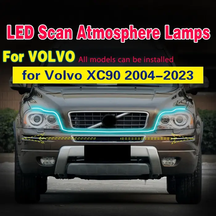 Bande lumineuse LED DRL étanche pour voiture, feu antibrouillard, démarrage du balayage, jour, Volvo