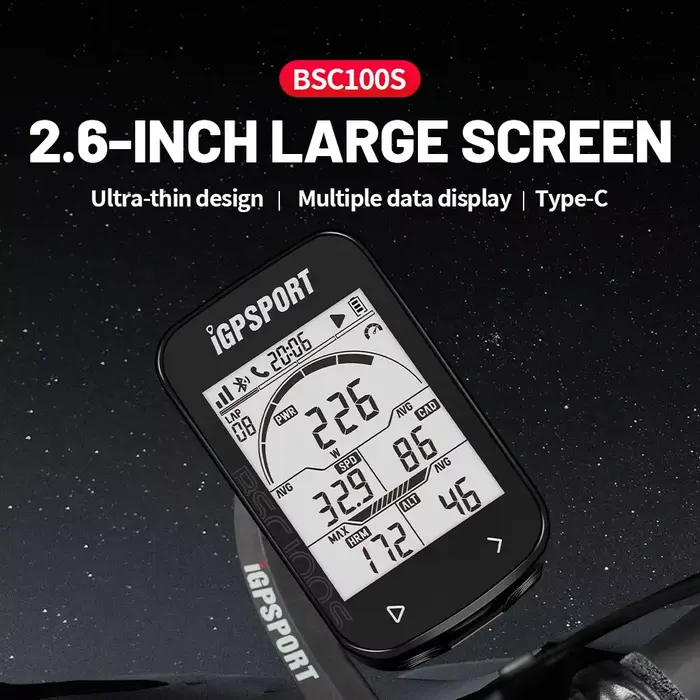 GPS Vélo Ordinateur IGPSPORT BSC100S Cycle Sans Fil Compteur De Vitesse Vélo Numérique Chronomètre V