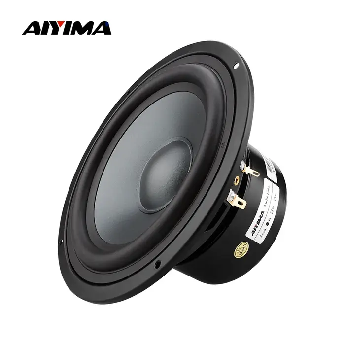 AIYIM 1 pièce Haut-parleur Woofer 6,5 pouces 4/8 Ohm 80W Unité de haut-parleur médium-grave pour Hom