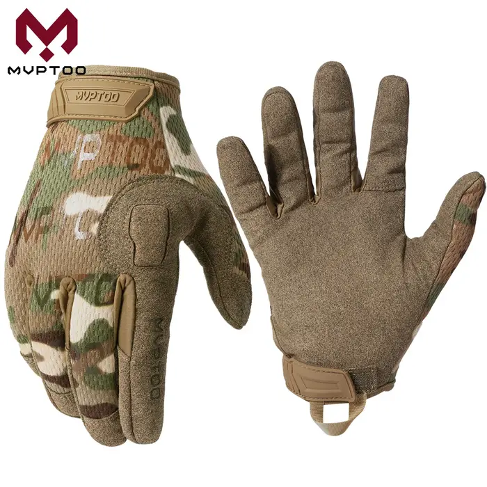 Gants tactiques à doigt complet pour écran tactile, respirants, Paintball, Airsoft, tir, randonnée, 