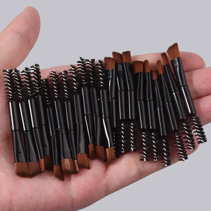 Mini brosse de maquillage multifonctionnelle pour les yeux, brosse à cils à double tête, brosse pour