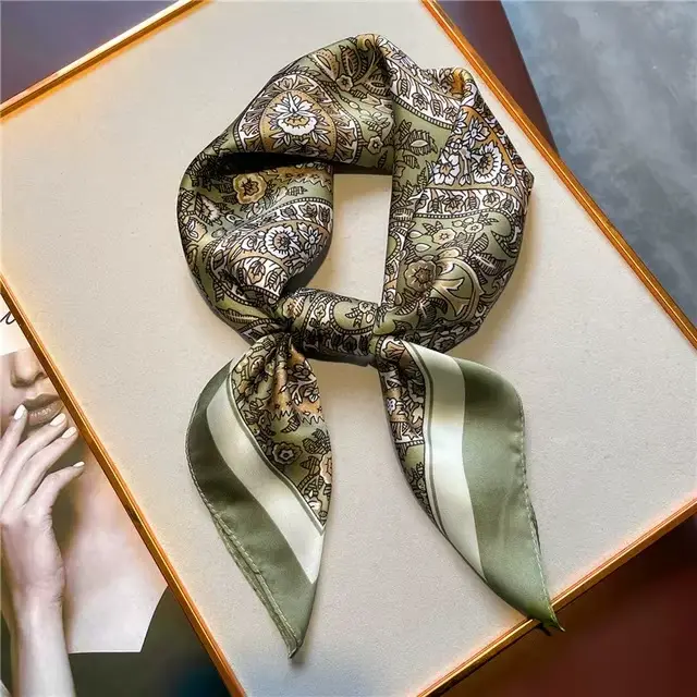 Injplanchers f-Foulard de Luxe de la raq pour Femme, Écharpe Carrée de Styliste, SJ01