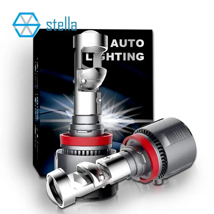 Stella 2x H7 H11 LHD/RHD phare LED Mini lentille projecteur 9005/9006 Auto feux de croisement STG Ca