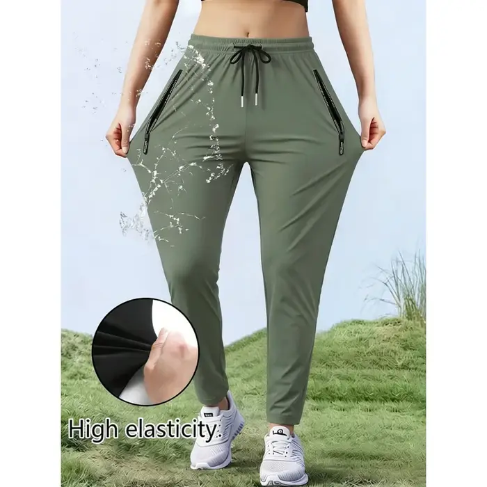 Pantalon de survêtement homme en soie glacée à séchage rapide pour l'été, idéal pour la course, le s