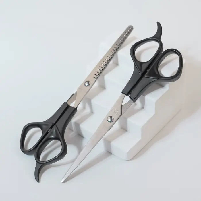 Kit de ciseaux de coupe de cheveux, ciseaux de coiffure professionnels pour Salon de coiffure, barbi