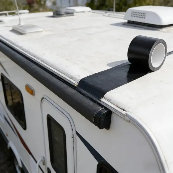Ruban de réparation de toit TILONDEX 11,99 m pour camping-car, étanche à la pluie, anti-fuite, adhés