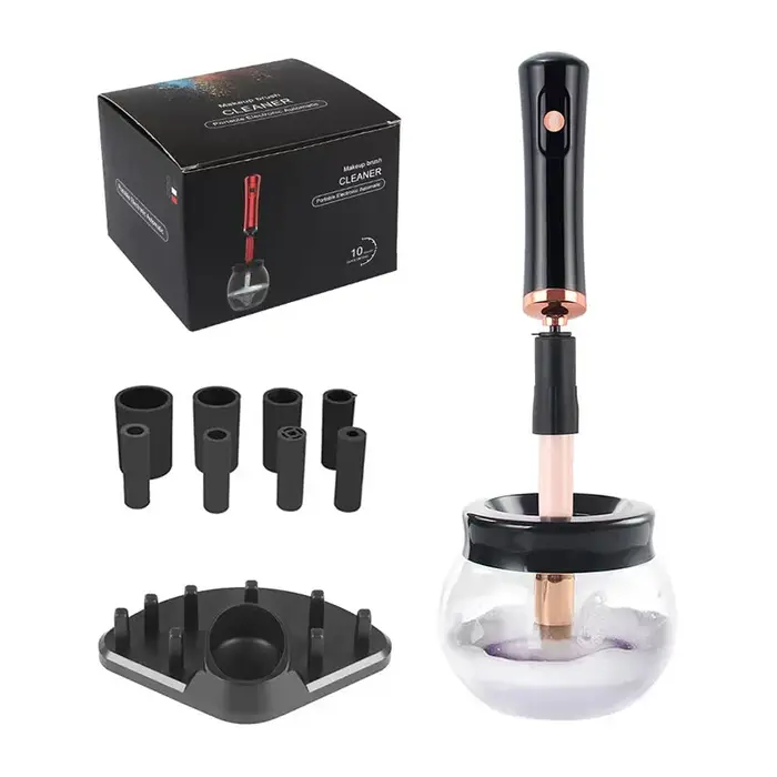 Machine de nettoyage et de séchage de pinceaux de maquillage, rotateur de brosse automatique, électr