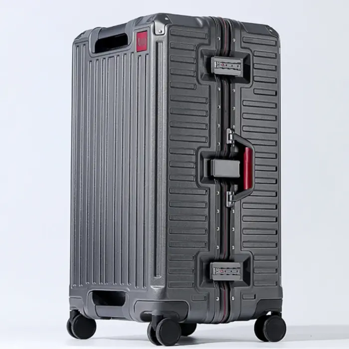 Valise de grande capacité 20/24/26/28/30 pouces, cadre en alliage d'aluminium avec roues pivotantes,