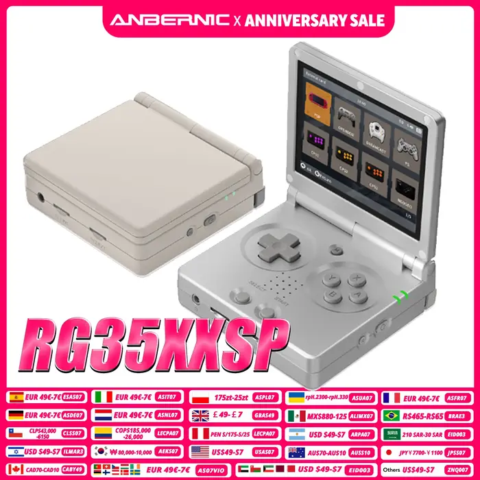Console portable ANBERNIC RG35XXSP avec écran IPS de 3,5 pouces, système Linux, sortie HDMI compatib