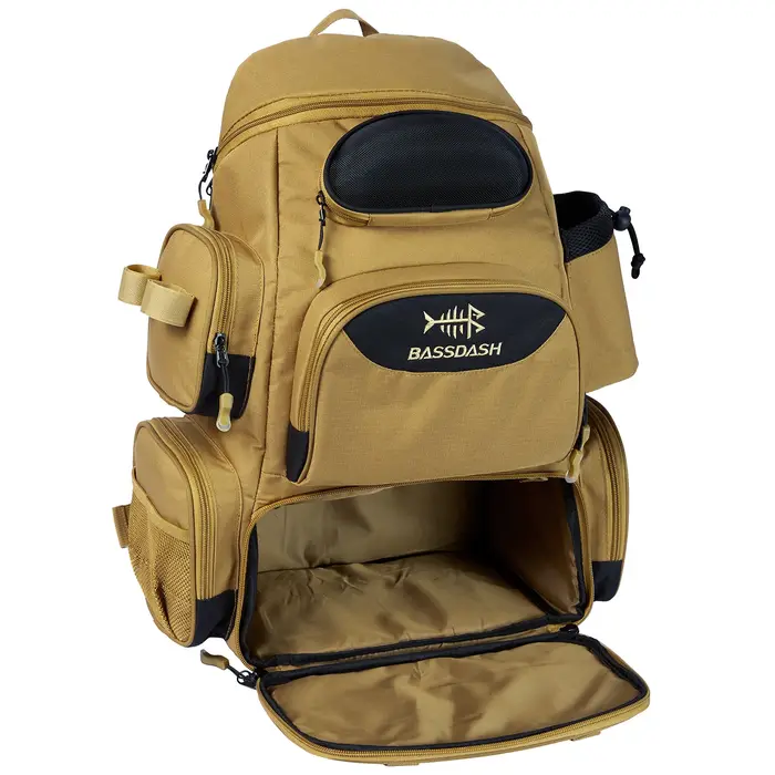 Bassdash sac de pêche multifonctionnel sac à dos de matériel boîte de matériel tactique légère