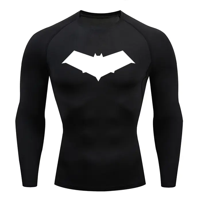 T-shirt de compression à séchage rapide pour homme, haut de sport, de course, de fitness, de muscula