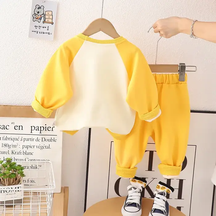 Ensembles de vêtements pour bébés garçons survêtements sportifs printemps automne sweat-shirt pantalon poche 3d occasions spéciales sorties familiales activités scolaires