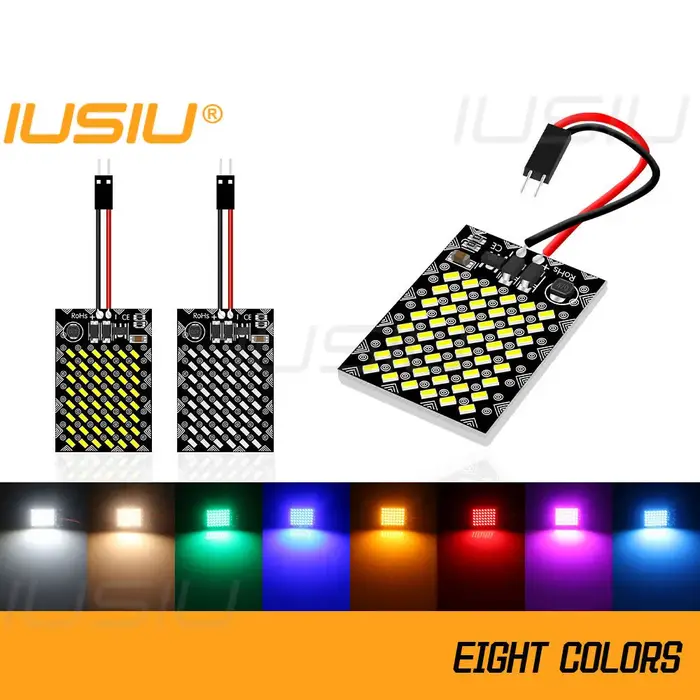 IUSIU-Guirxiété lumineuse LED pour intérieur de voiture, lampe de panneau de lecture breton, ampoule