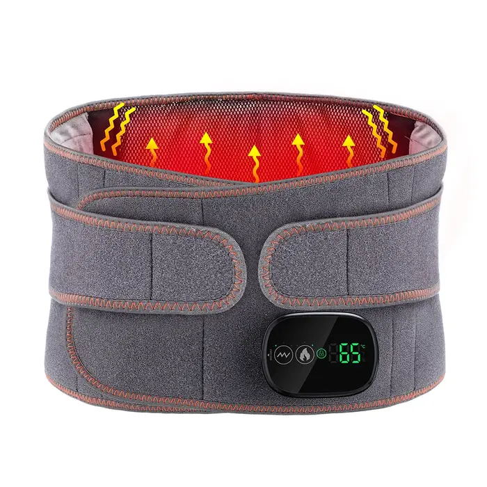 Ceinture chauffante électrique, masseur de taille, lumière rouge vibrante, compresse chaude, physiot