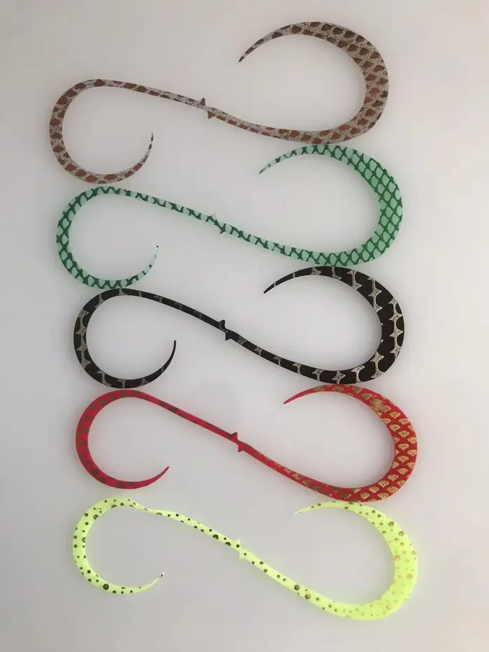 Lot de 100 leurres en silicone pour calamars, plusieurs documents, appâts artificiels, buzzbait, jig