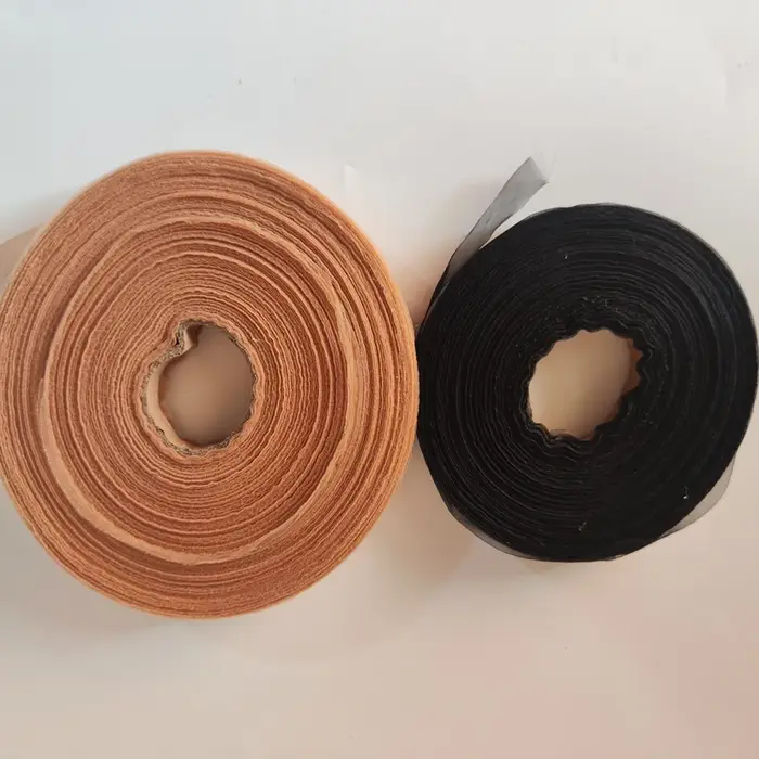 Ruban à rayures en PU gaze invisible, accessoires de fabrication d'extension de cheveux, 200 yards