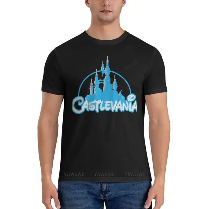 Castlevania-T-Shirt manches courtes homme, vêtement de marque, en coton, essentiel
