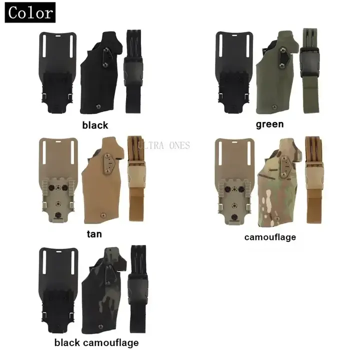 Étui tactique Airsoft pour G17 Gen4 19 avec lampe X300 X300U, étui de pistolet à dégagement rapide a