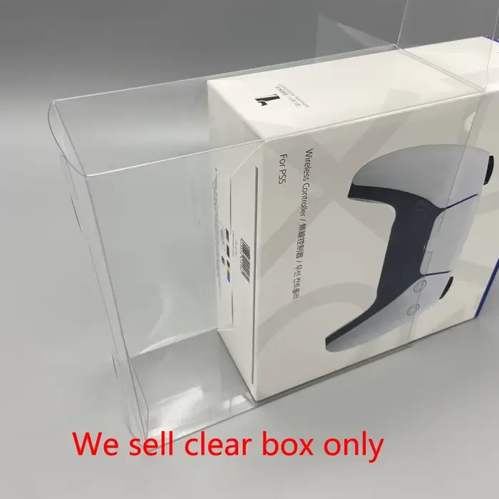 Boîte transparente en plastique PET, vitrine transparente pour contrôleur de jeu PS5 DualSense, boît