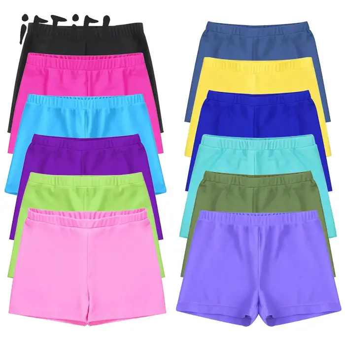 Maillot de bain couleur bonbon pour filles, short de planche élastique à séchage rapide, Protection 