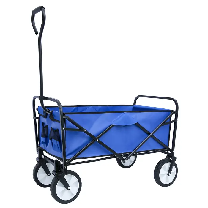 QuestionVoiture pliable avec roues, adaptée aux courses de jardin, sports d'extérieur, tout terrain,
