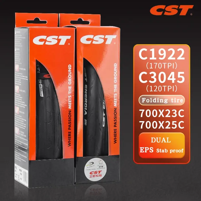 Pneu de vélo de route CST ENERGIA, C1922, 700C, C3045, pneu pliable anti-crevaison, 700 x 23C, 25C, 