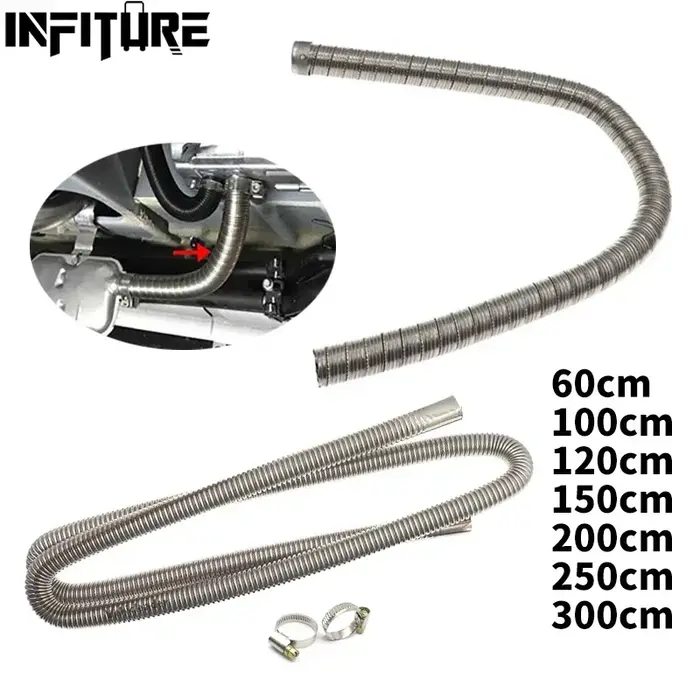 Tuyau de chauffage de voiture en acier inoxydable pour Webasto Eberspacher, chauffage à air diesel, 