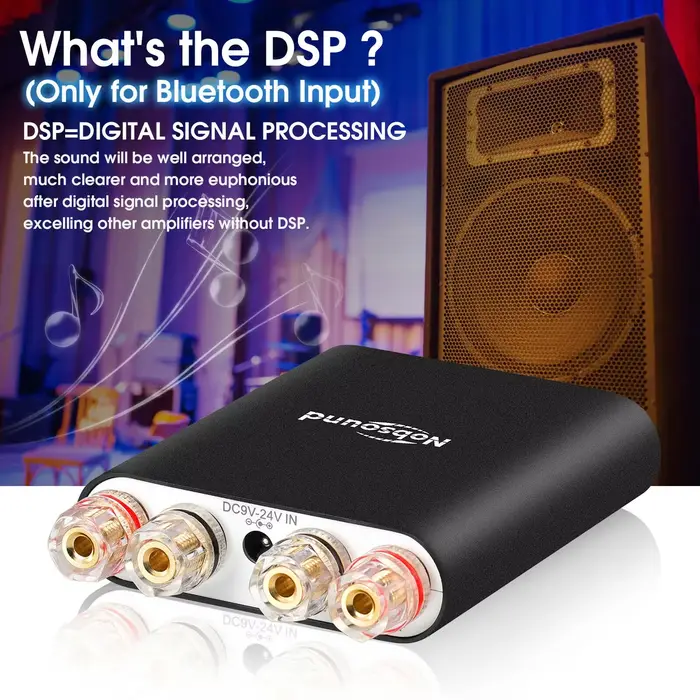Nobsound TA-21 Mini amplificateur numérique Bluetooth 5.0 DSP récepteur Audio stéréo TPA3221 amplifi