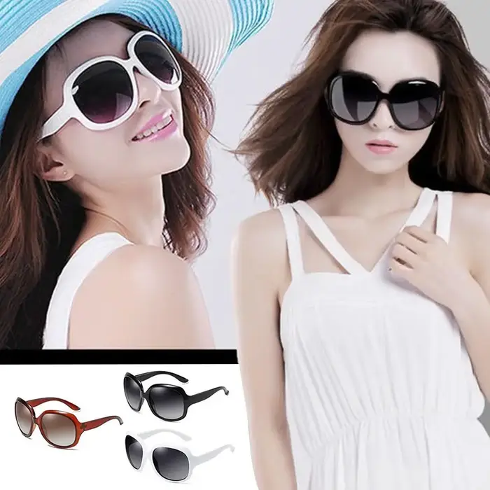 Lunettes de soleil polarisées pour femmes, carrées UV 400, Vintage, monture elliptique, surdimension
