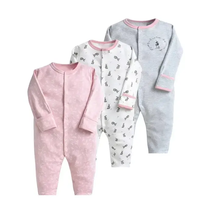 IYEAL 100% coton nouveau-né barboteuses bébé garçon fille enfant en bas âge vêtements 3 pièces/lot i