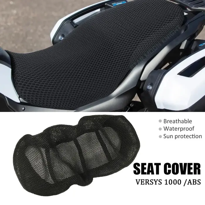 Juste de siège en maille coordonnante pour moto, housse respirante, imperméable, coussin résistant a