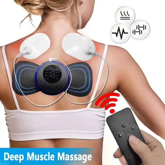 Ohio eur de cou aste avec télécommande, 8 modes, EMS, faible impulsion morte, instituts de relaxatio