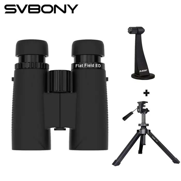 Svbony SA205-Jumelles avec trépied, 8x42/10x42 ED, champ plat, étanchéité IP67, BAK4, pour l'observa