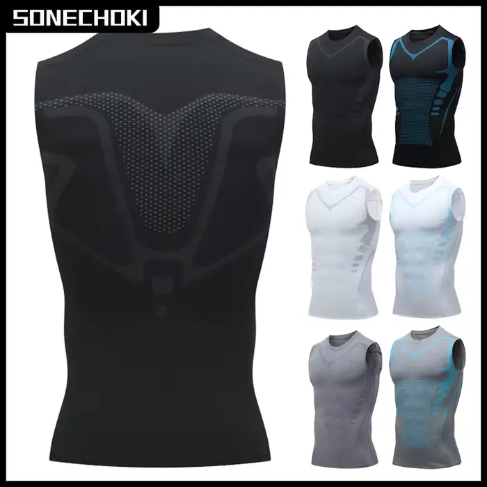Débardeur Compression Homme - Chemise Gymnastique Sans Manches Fitness Musculation