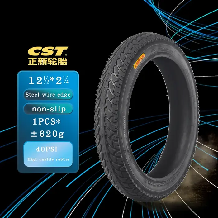 Pneu de trottinette électrique de haute qualité 12 pouces CST 14 16 18 20 22 24 pouces, pneu de vélo