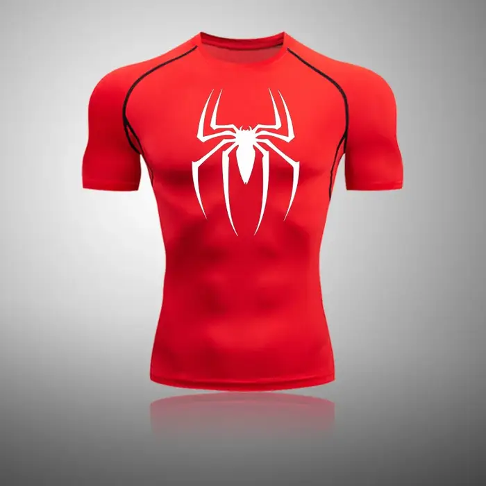 T-shirt de sport élastique pour hommes, t-shirt de course à pied, t-shirt d'entraînement sportif, t-