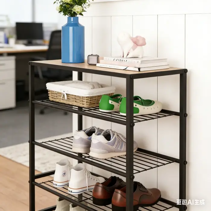 AOLIVIYA Meuble à chaussures pour entrée et couloir, armoire à chaussures multi-niveaux, étagère de 