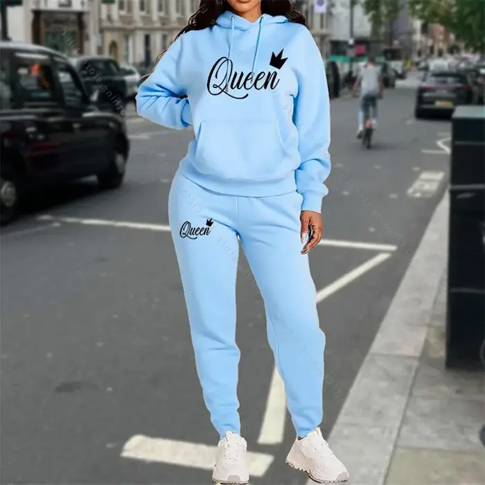 Ensemble de survêtement pour femmes mode haute qualité survêtements d'automne et d'hiver sweats à capuche et pantalons streetwear élégants pour femmes occasions spéciales