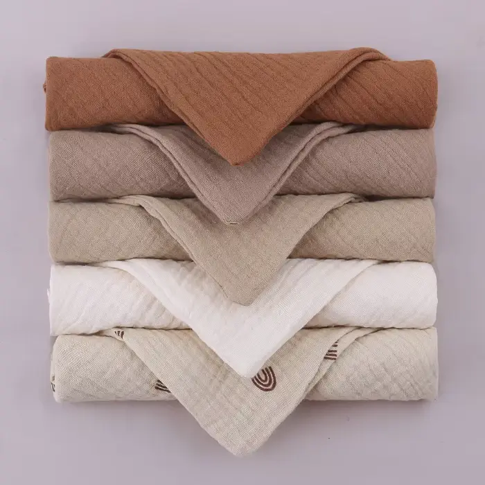 Serviettes en coton gaze douce et absorbante pour bébé, 5 pièces, lingettes pour le visage, mouchoir