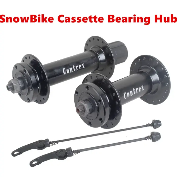 Moyeu de vélo de neige 26 pouces, roulement de Cassette en alliage d'aluminium Ultra large, 2 axes a