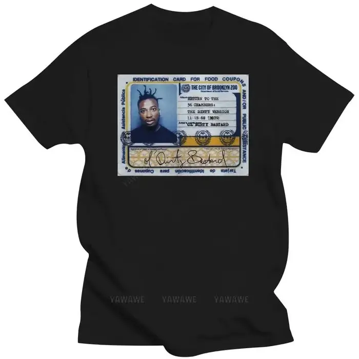 Hommes marque mode t-shirt été t-shirts pour hommes Ol sale Bastard ODB Rap Hip Hop Logo noir blanc 