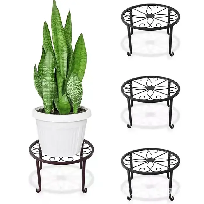 Support de plante en métal, 1 pièce, support de Base de Pot de fleur, tabouret pour maison, jardin, 