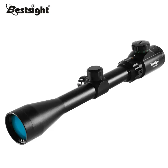 Lunette de chasse 3-9x40 avec illumination rouge ou verte, viseur optique avec montures, réticule Mi