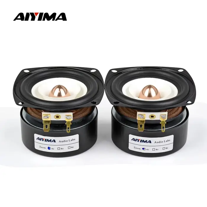 AIYIMA 2 pièces, haut-parleurs pleine gamme de 3 pouces, 4 8 ohms, 15 W, haut-parleur de basse et de